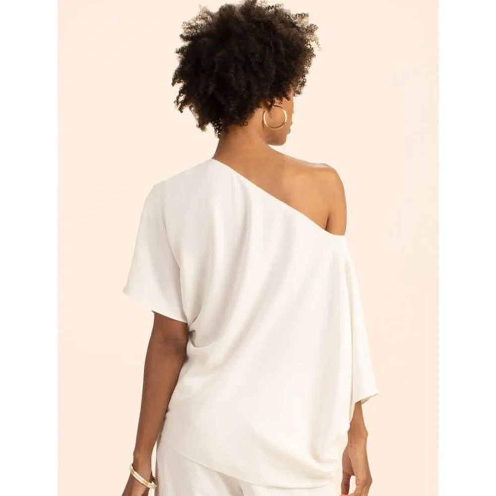 Trina Turk Asymmetrical Radiant Top BLUE - Picture 3 of 7